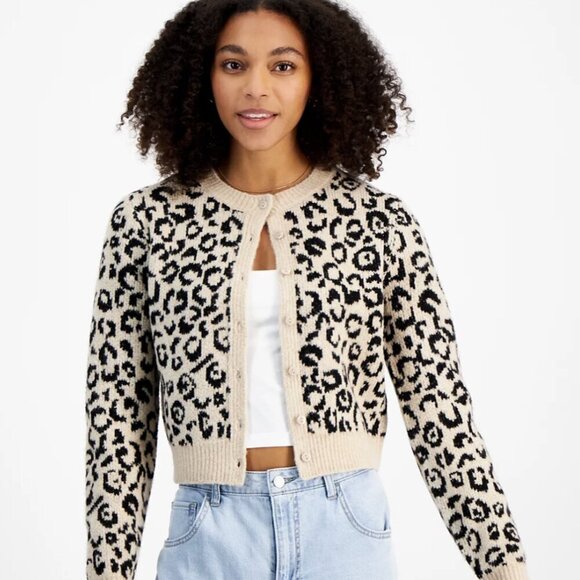 Madden Girl Sweaters - NWT Madden Girl Juniors' Crewneck Mossy Button Front Cardigan Size XL​​​​